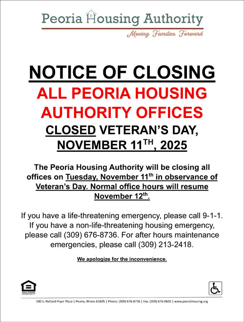 Office Closed Veterans Day November 11, 2025