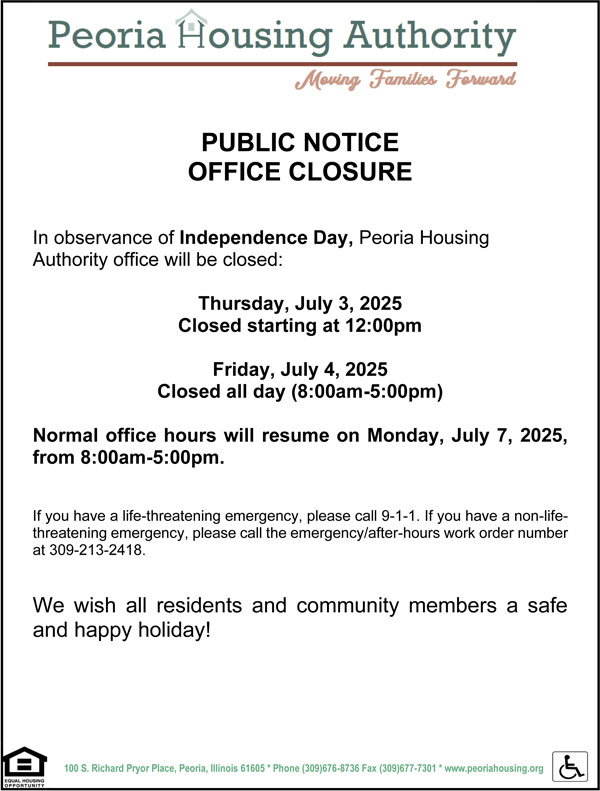 July 4th Office Closure Notice